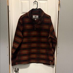 Striped Button-Up Sweater